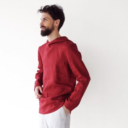 Relaxed Linen Shirt Classic White Linen for Men Relaxed Cut