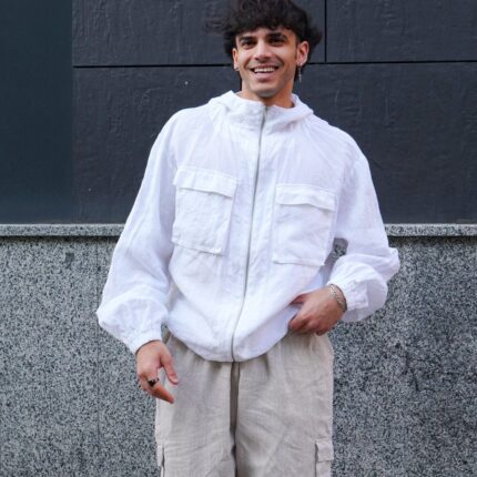 Linen Coat Lightweight Look Linen Fabric for Men Structured Movement Year-Round Layers